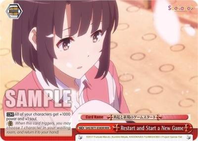 Restart and Start a New Game RRR SHS/W71-E080R RRR Saekano How to Raise a Boring Girlfriend. flat Card