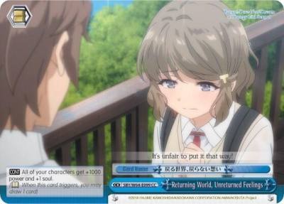 Returning World Unreturned Feelings SBY/W64-E099 CC Rascal Does Not Dream of Bunny Girl Senpai Card