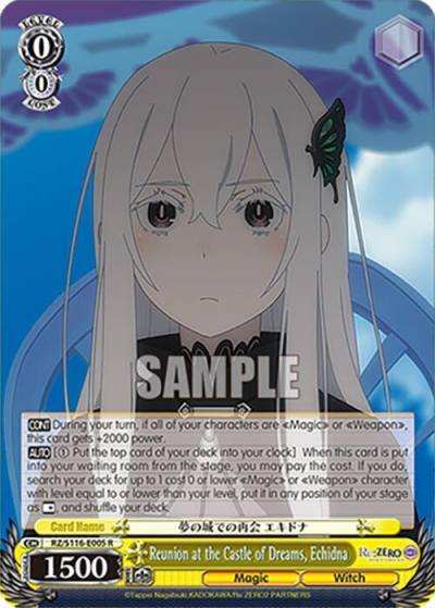 Reunion at the Castle of Dreams Echidna RZ/S116-E005 Re:ZERO -Starting Life in Another World- Vol.3 Card