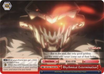 Rhythmical Extermination RRR GBS/S63-TE09R RRR Goblin Slayer Card