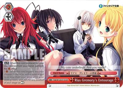 Rias Gremory s Entourage Fdd/W120-E110 CR Fujimi Fantasia Bunko Vol.2 Card