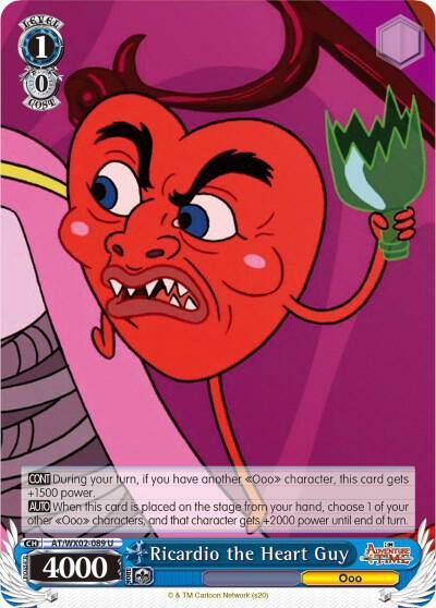 Ricardio the Heart Guy AT/WX02-089 U Adventure Time Card