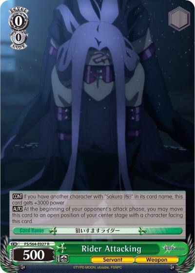 Rider Attacking FS/S64-E027 R Fate/stay night [Heaven’s Feel] Card