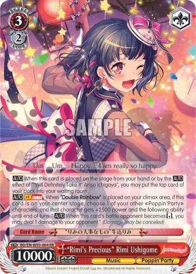 Rimis Precious Rimi Ushigome BD/EN-W03-064 RR BanG Dream! Girls Band Party! MULTI LIVE Card