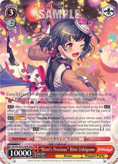 Rimis Precious Rimi Ushigome RRR BD/EN-W03-064R RRR BanG Dream! Girls Band Party! MULTI LIVE Card