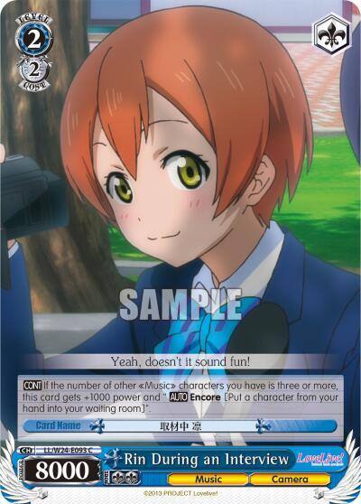Rin During an Interview LL/W24-E093 C Love Live! Card