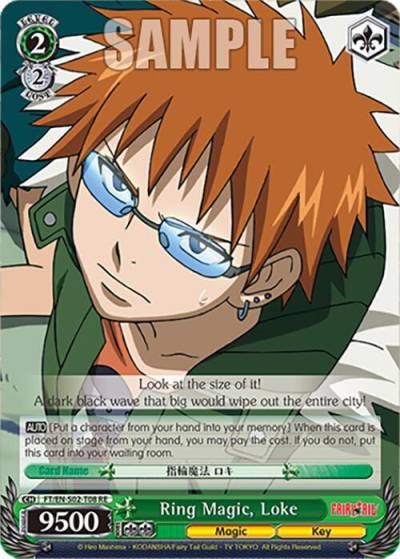 Ring Magic Loke FT/EN-S02-T08 TD RE Fairy Tail Chronicle Set Card