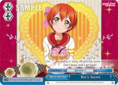 Rins Secret LL/EN-W02-E166 CC Love Live! DX Vol.2 Card