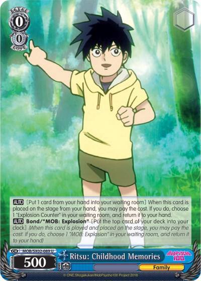 Ritsu Childhood Memories MOB/SX02-089 U Mob Psycho 100 Card