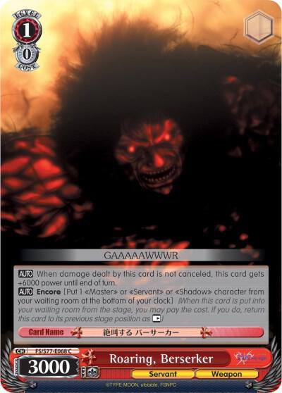 Roaring Berserker FS/S77-E068 C Fate/stay night [Heaven’s Feel] Vol.2 Card
