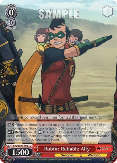 Robin Reliable Ally BNJ/SX01-T02 TD Batman Ninja Card