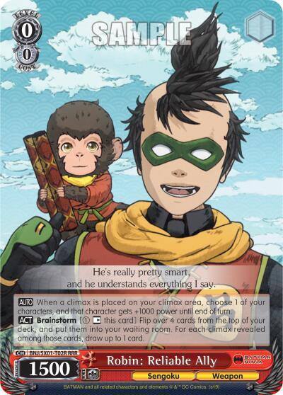 Robin Reliable Ally RRR BNJ/SX01-T02R RRR Batman Ninja Card