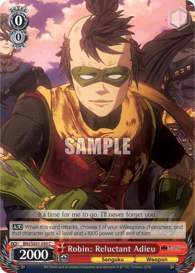 Robin Reluctant Adieu BNJ/SX01-050 C Batman Ninja Card