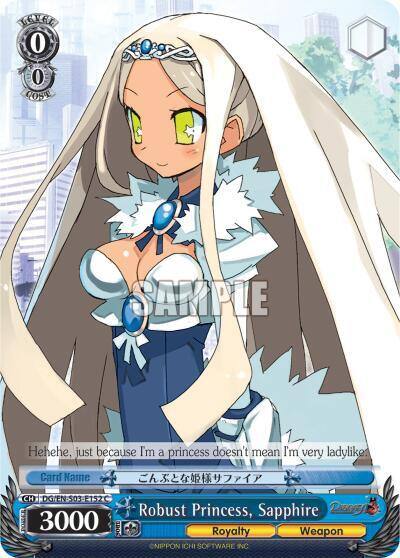 Robust Princess Sapphire DG/EN-S03-E152 C Disgaea Card
