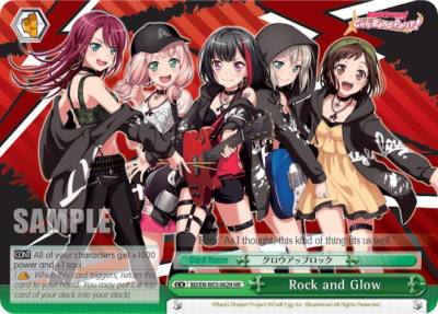 Rock and Glow HR BD/EN-W03-062H HR BanG Dream! Girls Band Party! MULTI LIVE Card