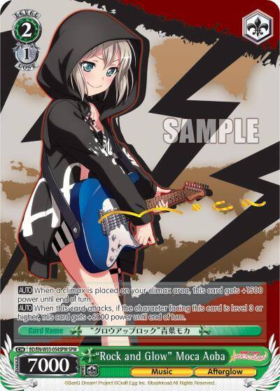 Rock and Glow Moca Aoba SPM BD/EN-W03-054SPM SPM BanG Dream! Girls Band Party! MULTI LIVE Card