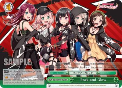 Rock and Glow SR BD/EN-W03-062S SR BanG Dream! Girls Band Party! MULTI LIVE Card