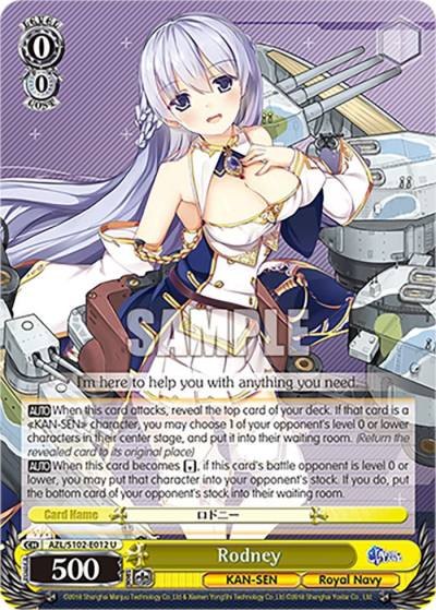 Rodney AZL/S102-E012 U Azur Lane Card