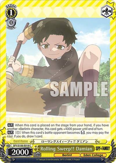 Rolling Sweep Damian SPY/S106-E018 C SPY x FAMILY Card
