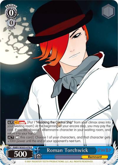 Roman Torchwick RWBY/WX03-078 R RWBY Card