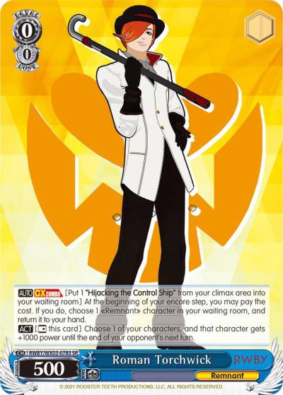 Roman Torchwick SR RWBY/WX03-078S SR RWBY Card