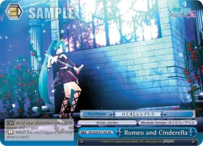 Romeo and Cinderella SR PD/S29-E114S SR Hatsune Miku: Project DIVA F 2nd Card