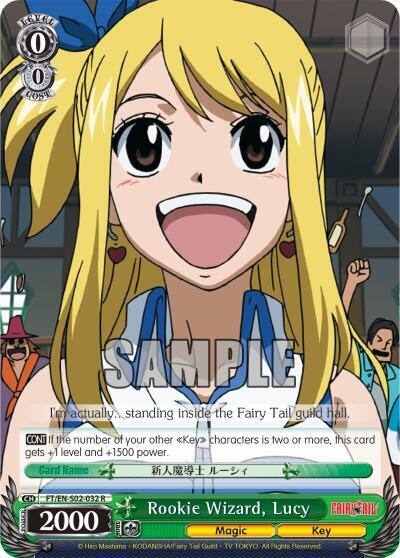 Rookie Wizard Lucy FT/EN-S02-032 R Fairy Tail ver.E Card