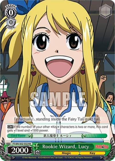 Rookie Wizard Lucy FT/EN-S02-032 R RE Fairy Tail Chronicle Set Card