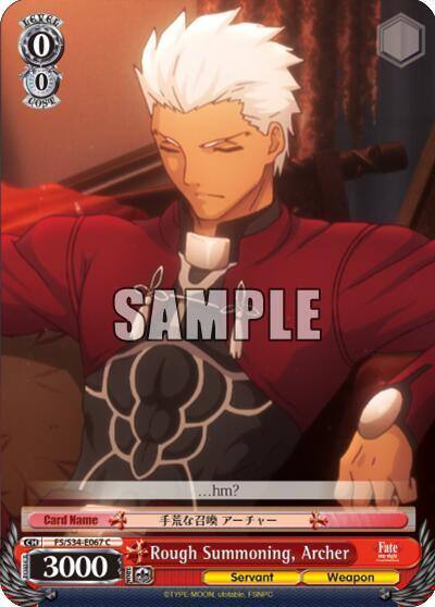 Rough Summoning Archer FS/S34-E067 C Fate/stay night [Unlimited Blade Works] Card