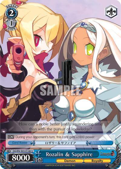 Rozalin and Sapphire DG/EN-S03-E146 U Disgaea Card