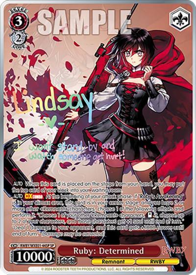 Ruby Determined SP RWBY/WXE01-44SP SP RWBY Premium Booster Card