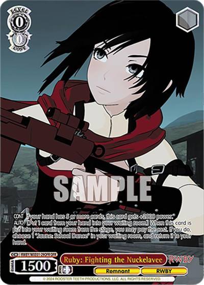 Ruby Fighting the Nuckelavee OFR RWBY/WXE01-29OFR OFR RWBY Premium Booster Card
