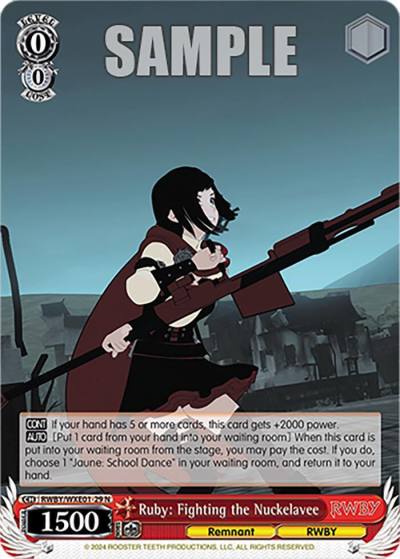 Ruby Fighting the Nuckelavee RWBY/WXE01-29 N RWBY Premium Booster Card