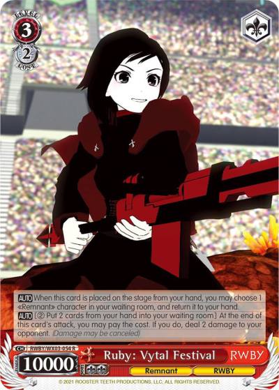 Ruby Vytal Festival RWBY/WX03-054 R RWBY Card