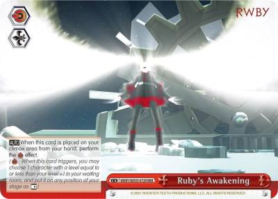 Rubys Awakening RRR RWBY/WX03-072R RRR RWBY Card