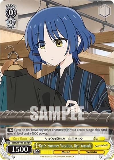 Ryos Summer Vacation Ryo Yamada BTR/W107-E024 C BOCCHI THE ROCK! Card
