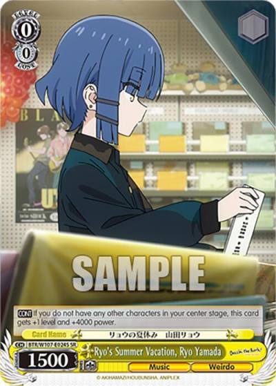 Ryos Summer Vacation Ryo Yamada SR BTR/W107-E024S SR BOCCHI THE ROCK! Card