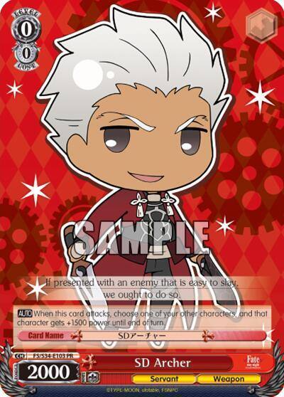 SD Archer FS/S34-E103 PR Fate/stay night [Unlimited Blade Works] Card
