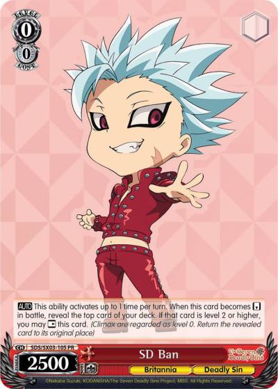 SD Ban SDS/SX03-105 PR The Seven Deadly Sins Card