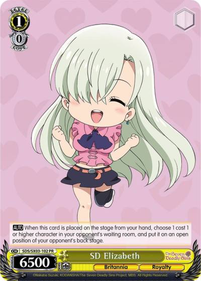 SD Elizabeth SDS/SX03-102 PR The Seven Deadly Sins Card
