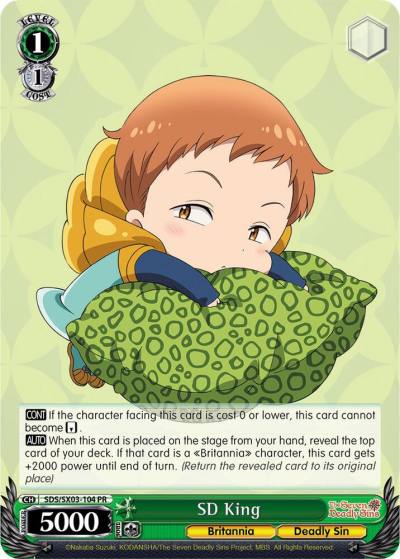 SD King SDS/SX03-104 PR The Seven Deadly Sins Card