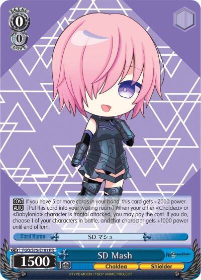 SD Mash FGO/S75-E101 PR Fate/Grand Order Absolute Demonic Front: Babylonia Card