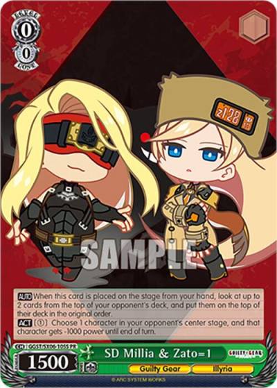 SD Millia and Zato=1 Foil GGST/SX06-105S PR Guilty Gear -Strive- Card