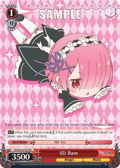 SD Ram RZ/S55-E102 PR Re:ZERO Vol.2 Card