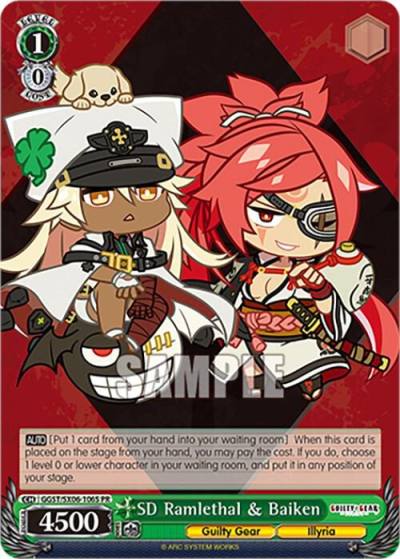 SD Ramlethal and Baiken Foil GGST/SX06-106S PR Guilty Gear -Strive- Card