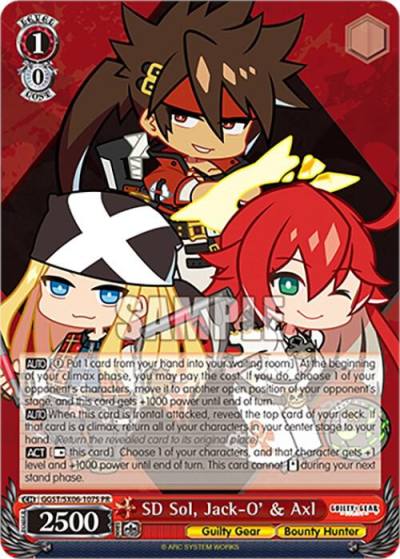 SD Sol Jack O and Axl Foil GGST/SX06-107S PR Guilty Gear -Strive- Card