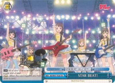 STAR BEAT TD BD/W47-TE20 TD BanG Dream! Card