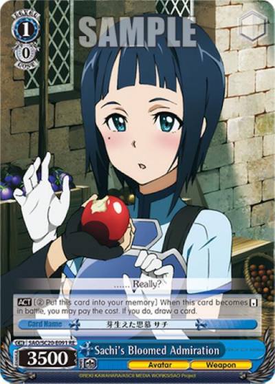 Sachis Bloomed Admiration SAO/SC20-E091 RE Sword Art Online Chronicle Set Card