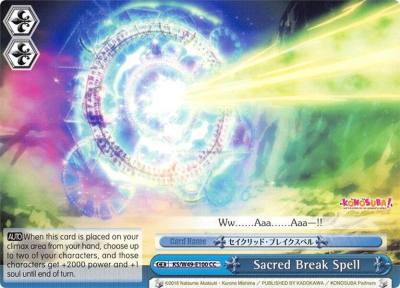 Sacred Break Spell KS/W49-E100 CC KonoSuba Card