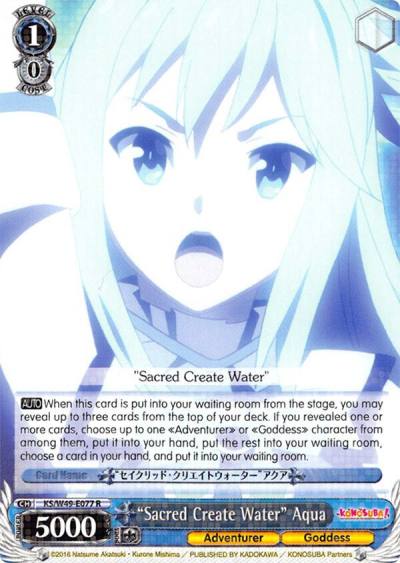 Sacred Create Water Aqua KS/W49-E077 R KonoSuba Card